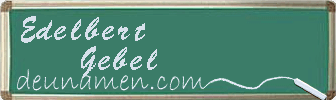 Edelbert Gebel Visitenkarte